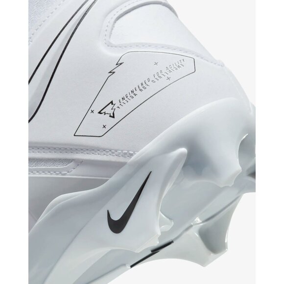 Nike Mens Alpha Menace Pro 3 Football Cleats CT6649-109 White Black Size 12.5 - Picture 9 of 10
